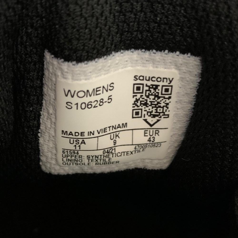 Saucony Women's Shoe Label - Black sneakers - Picture 5 of 5